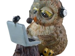 Statueta Funny Collection Bufnita Skype owl 8cm